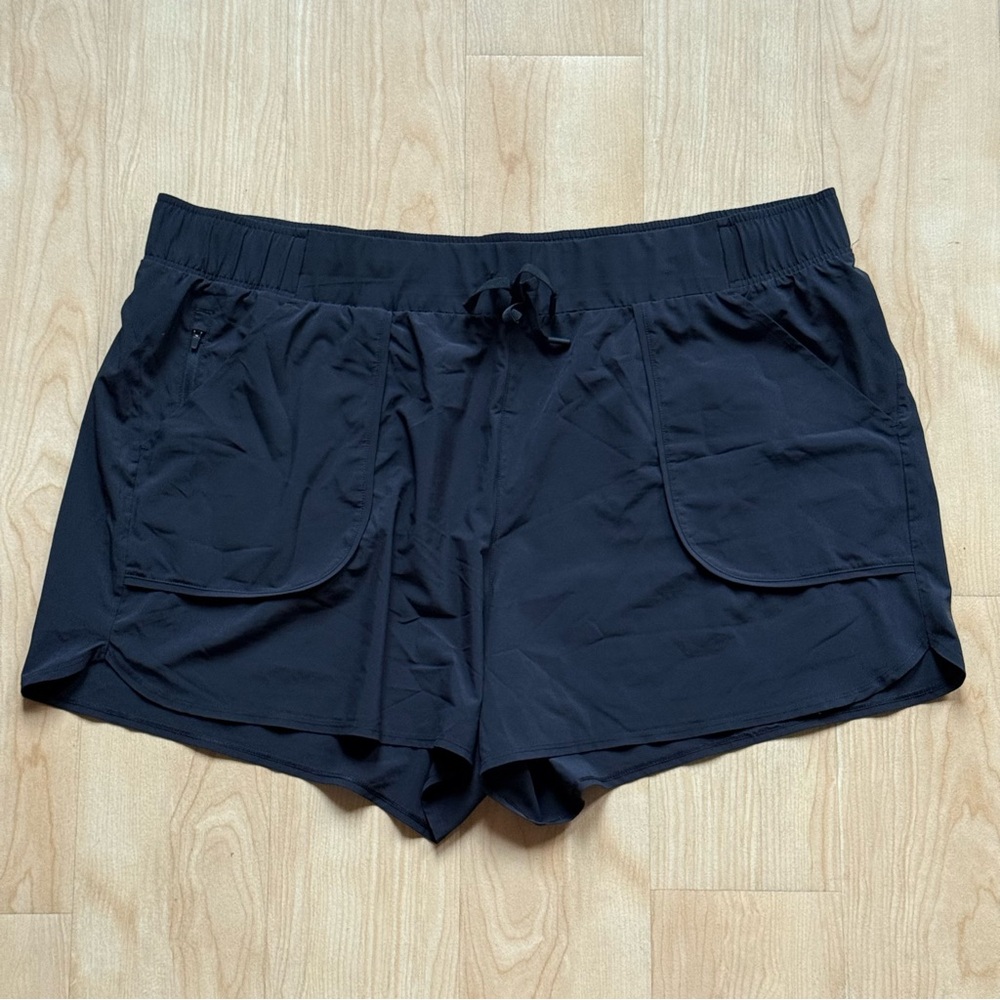 All In Motion lightweight black running shorts, sz 2x